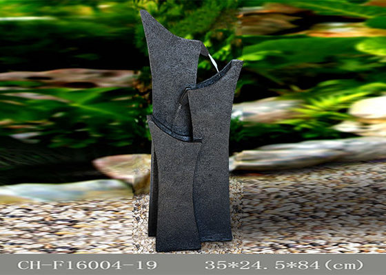 Three Roman Column  Outdoor Fountain Lights Polyresin Material supplier