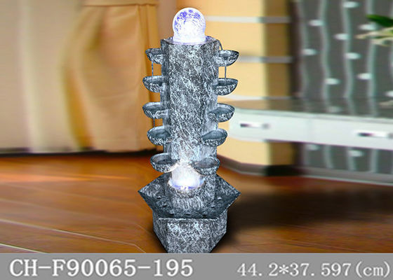 H97CM Fiberglass Column Water Feature Led Lights HandMade supplier