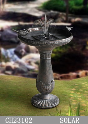 Led Light Water Fountain Factory, Solar Powered Multi Layer Garden Water Feature Fountain With Led Lights
